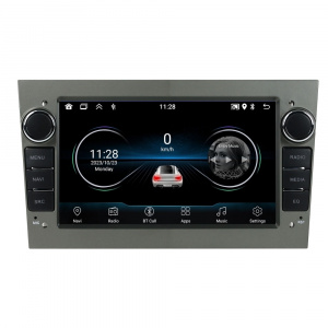 Navigatie dedicata cu Android Opel Meriva A 2003 - 2010, gri inchis, 2GB RAM, Radio GPS Dual Zone, Display HD 7" Touchscreen, Internet Wi-Fi, Bluetooth, MirrorLink, USB 113001
