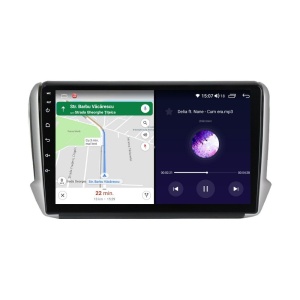 Navigatie dedicata cu Android Peugeot 2008 I 2013 - 2019, 4GB RAM, Radio GPS Dual Zone, Display HD QLED 10" Touchscreen, Internet Wi-Fi si slot SIM 4G, Bluetooth, MirrorLink, USB 100289751