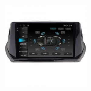 Navigatie dedicata cu Android Peugeot 2008 II dupa 2019, 12GB RAM, Radio GPS Dual Zone, Display 2K QLED 9.5" Touchscreen, Internet Wi-Fi si slot SIM 4G, Bluetooth, MirrorLink, USB, Waze 99131