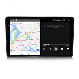 Navigatie dedicata cu Android Peugeot 308 II 2013 - 2021, 4GB RAM, Radio GPS Dual Zone, Display 2K QLED 9.5" Touchscreen, Internet Wi-Fi si slot SIM 4G, Bluetooth, MirrorLink, USB, Waze 104691