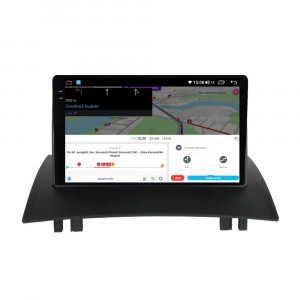 Navigatie dedicata cu Android Renault Megane II 2001 - 2009, 4GB RAM, Radio GPS Dual Zone, Display 2K QLED 9.5" Touchscreen, Internet Wi-Fi si slot SIM 4G, Bluetooth, MirrorLink, USB, Waze 111881