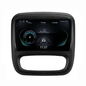 Navigatie dedicata cu Android Renault Trafic III 2014 - 2019, 12GB RAM, Radio GPS Dual Zone, Display 2K QLED 9.5" Touchscreen, Internet Wi-Fi si slot SIM 4G, Bluetooth, MirrorLink, USB, Waze 96881