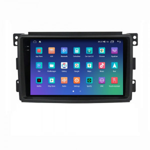 Navigatie dedicata cu Android Smart Fortwo 2007 - 2010, 8GB RAM, Radio GPS Dual Zone, Display 2K QLED 9.5" Touchscreen, Internet Wi-Fi si slot SIM 4G, Bluetooth, MirrorLink, USB, Waze 110741