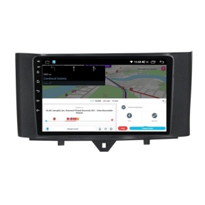 Navigatie dedicata cu Android Smart Fortwo 2011 - 2014, 4GB RAM, Radio GPS Dual Zone, Display HD IPS 9" Touchscreen, Internet Wi-Fi, Bluetooth, MirrorLink, USB - Img 8