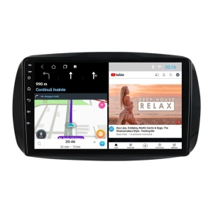 Navigatie dedicata cu Android Smart Fortwo dupa 2014, 1GB RAM, Radio GPS Dual Zone, Display HD IPS 9" Touchscreen, Internet Wi-Fi, Bluetooth, MirrorLink, USB 100512141