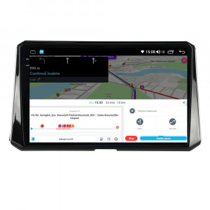 Navigatie dedicata cu Android Toyota Corolla E21 dupa 2019, 8GB RAM, Radio GPS Dual Zone, Display 2K QLED 10.36" Touchscreen, Internet Wi-Fi si slot SIM 4G, Bluetooth, MirrorLink, USB, Waze 112691