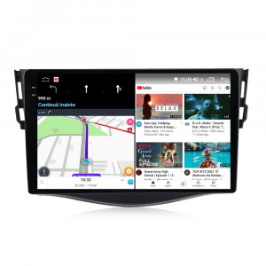 Navigatie dedicata cu Android Toyota Rav4 III 2005 - 2013, 8GB RAM, Radio GPS Dual Zone, Display 2K QLED 9.5" Touchscreen, Internet Wi-Fi si slot SIM 4G, Bluetooth, MirrorLink, USB, Waze 110481