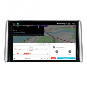 Navigatie dedicata cu Android Toyota Rav4 V dupa 2018, 4GB RAM, Radio GPS Dual Zone, Display 2K QLED 10.36" Touchscreen, Internet Wi-Fi si slot SIM 4G, Bluetooth, MirrorLink, USB, Waze 112121