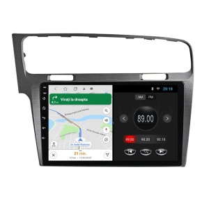 Navigatie dedicata cu Android VW Golf VII 2012 - 2019, argintiu, 2GB RAM, Radio GPS Dual Zone, Display HD IPS 10" Touchscreen, Internet Wi-Fi, Bluetooth, MirrorLink, USB 100530861