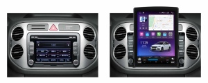 Navigatie dedicata cu Android VW Tiguan I 2007 - 2012, 4GB RAM, Radio GPS Dual Zone, Touchscreen IPS 9.7" HD tip Tesla, Internet Wi-Fi si slot SIM 4G, Bluetooth, MirrorLink, USB 100011651