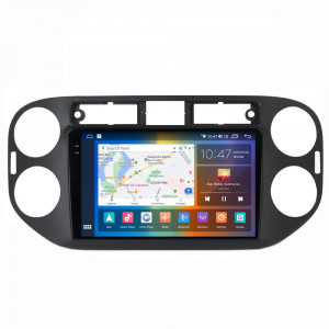 Navigatie dedicata cu Android VW Tiguan I 2012 - 2018, 8GB RAM, Radio GPS Dual Zone, Display 2K QLED 9.5" Touchscreen, Internet Wi-Fi si slot SIM 4G, Bluetooth, MirrorLink, USB, Waze 107151