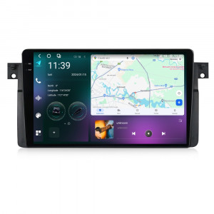 Navigatie dedicata cu Android BMW Seria 3 (E46) 1997 - 2005, 12GB RAM, Radio GPS Dual Zone, Display 2K QLED 9.5" Touchscreen, Internet Wi-Fi si slot SIM 4G, Bluetooth, MirrorLink, USB