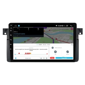 Navigatie dedicata cu Android BMW Seria 3 (E46) 1997 - 2005, 4GB RAM, Radio GPS Dual Zone, Display HD QLED 9" Touchscreen, Internet Wi-Fi si slot SIM 4G, Bluetooth, MirrorLink, USB 100265772