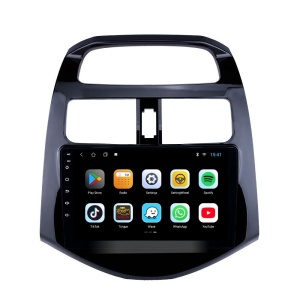 Navigatie dedicata cu Android Chevrolet Spark 2009 - 2015, 2GB RAM, Radio GPS Dual Zone, Display HD QLED 9" Touchscreen, Internet Wi-Fi si slot SIM 4G, Bluetooth, MirrorLink, USB 100272822