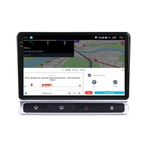 Navigatie dedicata cu Android Citroen C3 III 2016 - 2024, 8GB RAM, Radio GPS Dual Zone, Display 2K QLED 9.5" Touchscreen, Internet Wi-Fi si slot SIM 4G, Bluetooth, MirrorLink, USB 100010652