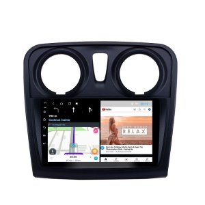 Navigatie dedicata cu Android Dacia Sandero II 2012 - 2020, 1GB RAM, Radio GPS Dual Zone, Display HD IPS 9" Touchscreen, Internet Wi-Fi, Bluetooth, MirrorLink, USB 100508772