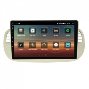 Navigatie dedicata cu Android Fiat 500 2007 - 2015, gri, 8GB 28302