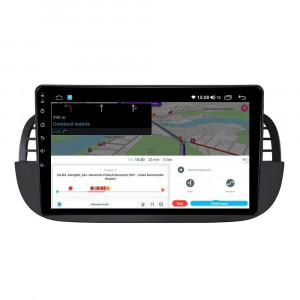 Navigatie dedicata cu Android Fiat 500 2007 - 2015, negru, 6GB 58322