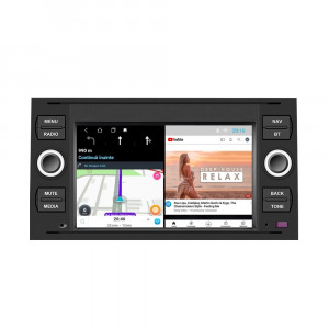 Navigatie dedicata cu Android Ford Fiesta V 2005 - 2008, negru, 2GB RAM, Radio GPS Dual Zone, Display HD IPS 7" Touchscreen, Internet Wi-Fi, Bluetooth, MirrorLink, USB, Waze 101332