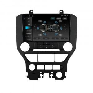 Navigatie dedicata cu Android Ford Mustang 2014 - 2021 fara navigatie originala, 12GB RAM, Radio GPS Dual Zone, Display 2K QLED 9.5" Touchscreen, Internet Wi-Fi si slot SIM 4G, Bluetooth, MirrorLink, USB, Waze 98852