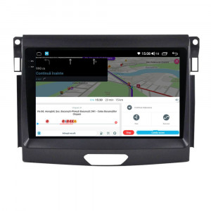 Navigatie dedicata cu Android Ford Ranger dupa 2015 fara navigatie originala, 8GB RAM, Radio GPS Dual Zone, Display 2K QLED 9.5" Touchscreen, Internet Wi-Fi si slot SIM 4G, Bluetooth, MirrorLink, USB, Waze 112752