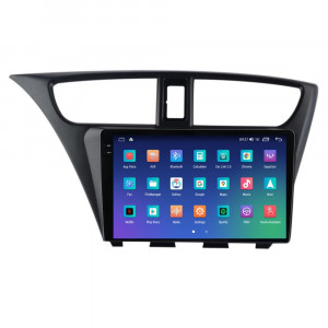 Navigatie dedicata cu Android Honda Civic IX Hatchback 2011 - 2015, 4GB RAM, Radio GPS Dual Zone, Display 2K QLED 9.5" Touchscreen, Internet Wi-Fi si slot SIM 4G, Bluetooth, MirrorLink, USB, Waze 109182