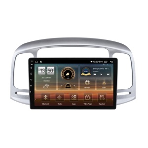 Navigatie dedicata cu Android Hyundai Accent III 2005 - 2010, 4GB RAM, Radio GPS Dual Zone, Display HD QLED 9" Touchscreen, Internet Wi-Fi si slot SIM 4G, Bluetooth, MirrorLink, USB