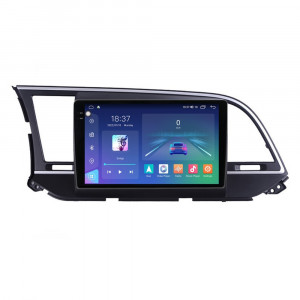 Navigatie dedicata cu Android Hyundai Elantra VI 2015 - 2018, 8GB RAM, Radio GPS Dual Zone, Display 2K QLED 9.5" Touchscreen, Internet Wi-Fi si slot SIM 4G, Bluetooth, MirrorLink, USB