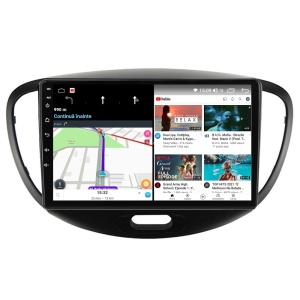 Navigatie dedicata cu Android Hyundai i10 2007 - 2013, 2GB RAM, Radio GPS Dual Zone, Display HD QLED 9" Touchscreen, Internet Wi-Fi si slot SIM 4G, Bluetooth, MirrorLink, USB 100274562