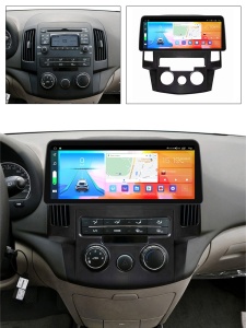 Navigatie dedicata cu Android Hyundai i30 2007 - 2012, clima manuala, 8GB RAM, Radio GPS Dual Zone, Display QLED 12.3" Touchscreen, Internet Wi-Fi si slot SIM 4G, Bluetooth, MirrorLink, USB 100299252