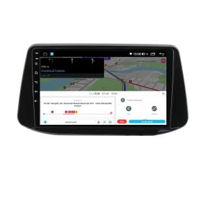 Navigatie dedicata cu Android Hyundai i30 dupa 2017, 2GB RAM, Radio GPS Dual Zone, Display HD QLED 9" Touchscreen, Internet Wi-Fi si slot SIM 4G, Bluetooth, MirrorLink, USB 100291242
