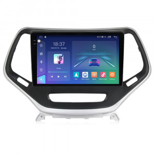 Navigatie dedicata cu Android Jeep Cherokee V 2014 - 2019, 4GB RAM, Radio GPS Dual Zone, Display 2K QLED 10.36" Touchscreen, Internet Wi-Fi si slot SIM 4G, Bluetooth, MirrorLink, USB