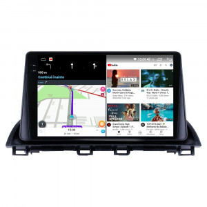 Navigatie dedicata cu Android Mazda 3 2013 - 2019, 4GB RAM, Radio GPS Dual Zone, Display 2K QLED 9.5" Touchscreen, Internet Wi-Fi si slot SIM 4G, Bluetooth, MirrorLink, USB, Waze 108582