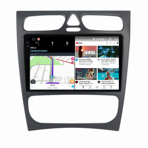 Navigatie dedicata cu Android Mercedes C-Class W203 2000 - 2004, 12GB RAM, Radio GPS Dual Zone, Display 2K QLED 9.5" Touchscreen, Internet Wi-Fi si slot SIM 4G, Bluetooth, MirrorLink, USB, Waze 99412