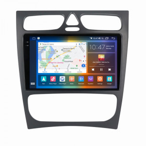 Navigatie dedicata cu Android Mercedes C-Class W203 2000 - 2004, 8GB RAM, Radio GPS Dual Zone, Display 2K QLED 9.5" Touchscreen, Internet Wi-Fi si slot SIM 4G, Bluetooth, MirrorLink, USB, Waze 106402