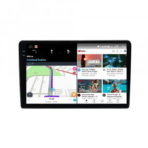 Navigatie dedicata cu Android Mitsubishi L200 dupa 2015, 4GB RAM, Radio GPS Dual Zone, Display 2K QLED 9.5" Touchscreen, Internet Wi-Fi si slot SIM 4G, Bluetooth, MirrorLink, USB, Waze 108952