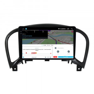 Navigatie dedicata cu Android Nissan Juke 2010 - 2019, 4GB RAM, Radio GPS Dual Zone, Display 2K QLED 9.5" Touchscreen, Internet Wi-Fi si slot SIM 4G, Bluetooth, MirrorLink, USB, Waze 111852