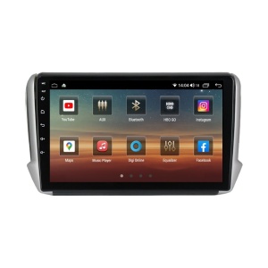 Navigatie dedicata cu Android Peugeot 2008 I 2013 - 2019, 4GB RAM, Radio GPS Dual Zone, Display HD QLED 10" Touchscreen, Internet Wi-Fi si slot SIM 4G, Bluetooth, MirrorLink, USB 100251072
