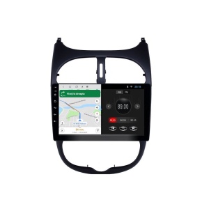 Navigatie dedicata cu Android Peugeot 206 1998 - 2009, 1GB RAM, Radio GPS Dual Zone, Display HD IPS 9" Touchscreen, Internet Wi-Fi, Bluetooth, MirrorLink, USB 100528032