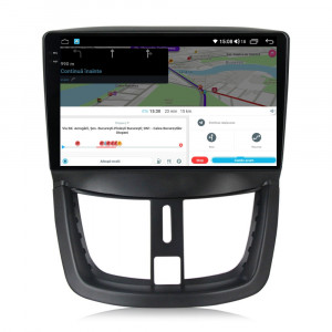 Navigatie dedicata cu Android Peugeot 207 2006 - 2015, 8GB RAM, Radio GPS Dual Zone, Display 2K QLED 9.5" Touchscreen, Internet Wi-Fi si slot SIM 4G, Bluetooth, MirrorLink, USB, Waze 112442