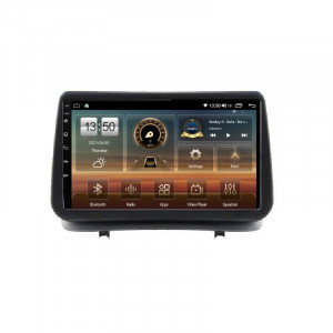 Navigatie dedicata cu Android Renault Clio III 2005 - 2012, 6GB RAM, Radio GPS Dual Zone, Display HD QLED 9" Touchscreen, Internet Wi-Fi si slot SIM 4G, Bluetooth, MirrorLink, USB
