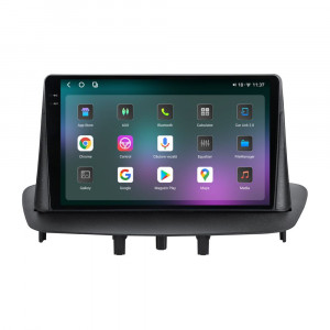 Navigatie dedicata cu Android Renault Megane III 2009 - 2016, 12GB RAM, Radio GPS Dual Zone, Display 2K QLED 9.5" Touchscreen, Internet Wi-Fi si slot SIM 4G, Bluetooth, MirrorLink, USB, Waze 96082