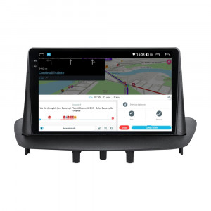 Navigatie dedicata cu Android Renault Megane III 2009 - 2016, 4GB RAM, Radio GPS Dual Zone, Display 2K QLED 9.5" Touchscreen, Internet Wi-Fi si slot SIM 4G, Bluetooth, MirrorLink, USB, Waze 111882