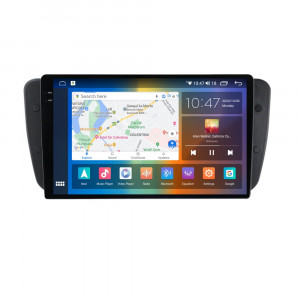 Navigatie dedicata cu Android Seat Ibiza IV 2008 - 2013, 8GB RAM, Radio GPS Dual Zone, Display 2K QLED 9.5" Touchscreen, Internet Wi-Fi si slot SIM 4G, Bluetooth, MirrorLink, USB, Waze 106552