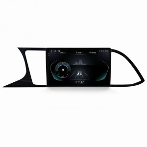 Navigatie dedicata cu Android Seat Leon 5F 2013 - 2020, 12GB RAM, Radio GPS Dual Zone, Display 2K QLED 9.5" Touchscreen, Internet Wi-Fi si slot SIM 4G, Bluetooth, MirrorLink, USB, Waze 96112
