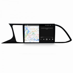 Navigatie dedicata cu Android Seat Leon 5F 2013 - 2020, 4GB RAM, Radio GPS Dual Zone, Display 2K QLED 9.5" Touchscreen, Internet Wi-Fi si slot SIM 4G, Bluetooth, MirrorLink, USB, Waze 104382