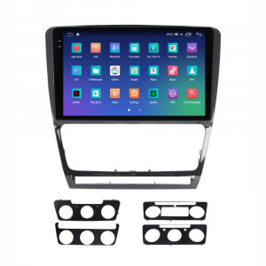 Navigatie dedicata cu Android Skoda Octavia II 2009 - 2013, negru, 4GB RAM, Radio GPS Dual Zone, Display 2K QLED 10.36" Touchscreen, Internet Wi-Fi si slot SIM 4G, Bluetooth, MirrorLink, USB, Waze 108672