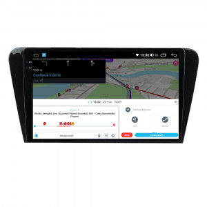 Navigatie dedicata cu Android Skoda Octavia III 2013 - 2020, 8GB RAM, Radio GPS Dual Zone, Display 2K QLED 10.36" Touchscreen, Internet Wi-Fi si slot SIM 4G, Bluetooth, MirrorLink, USB, Waze 112472