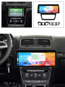 Navigatie dedicata cu Android Skoda Yeti 2009 - 2018, 4GB RAM, Radio GPS Dual Zone, Display QLED 12.3" Touchscreen, Internet Wi-Fi si slot SIM 4G, Bluetooth, MirrorLink, USB 100298622