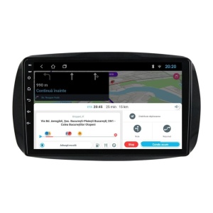 Navigatie dedicata cu Android Smart Fortwo dupa 2014, 2GB RAM, Radio GPS Dual Zone, Display HD IPS 9" Touchscreen, Internet Wi-Fi, Bluetooth, MirrorLink, USB 100531122